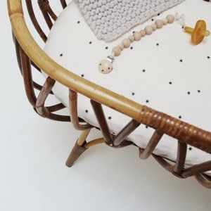 KidWild Organics Bassinet Star Fitted Sheet x 2